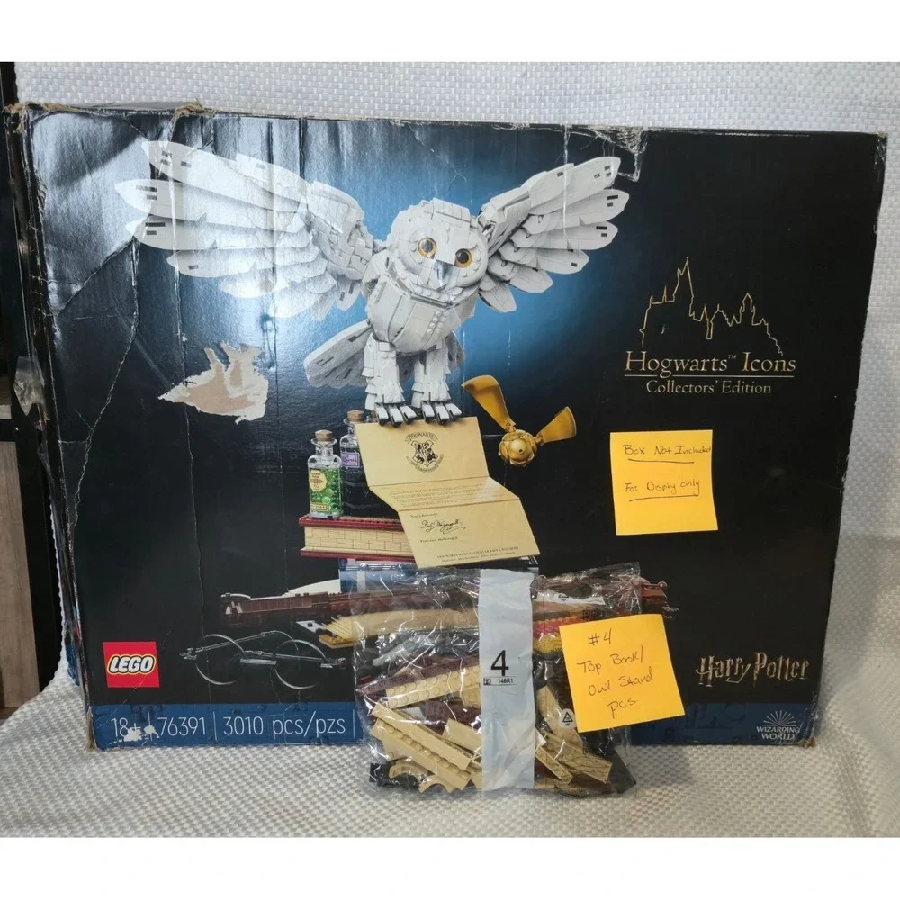 LEGO Harry Potter Hogwarts Icons 76391 Replacement Bag 4 Hedwig Stand Top Book